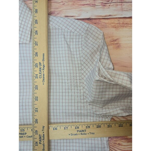 Zara Mens Slim Fit Plaid Long Sleeve Button-Up Shirt Large Made In Turkey - Picture 7 of 7